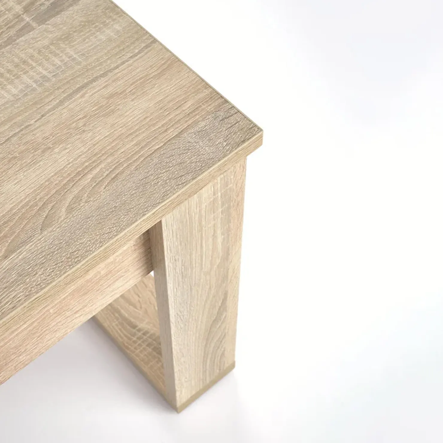 Garnero Arredamenti Tavolino da salotto moderno 60x52cm sonoma Libano Rovere Best