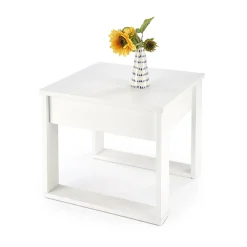 Garnero Arredamenti Tavolino da salotto moderno 60x52cm bianco Libano Bianco Opaco Online