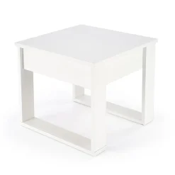 Garnero Arredamenti Tavolino da salotto moderno 60x52cm bianco Libano Bianco Opaco Online