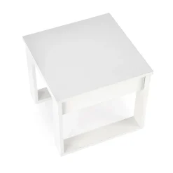 Garnero Arredamenti Tavolino da salotto moderno 60x52cm bianco Libano Bianco Opaco Online