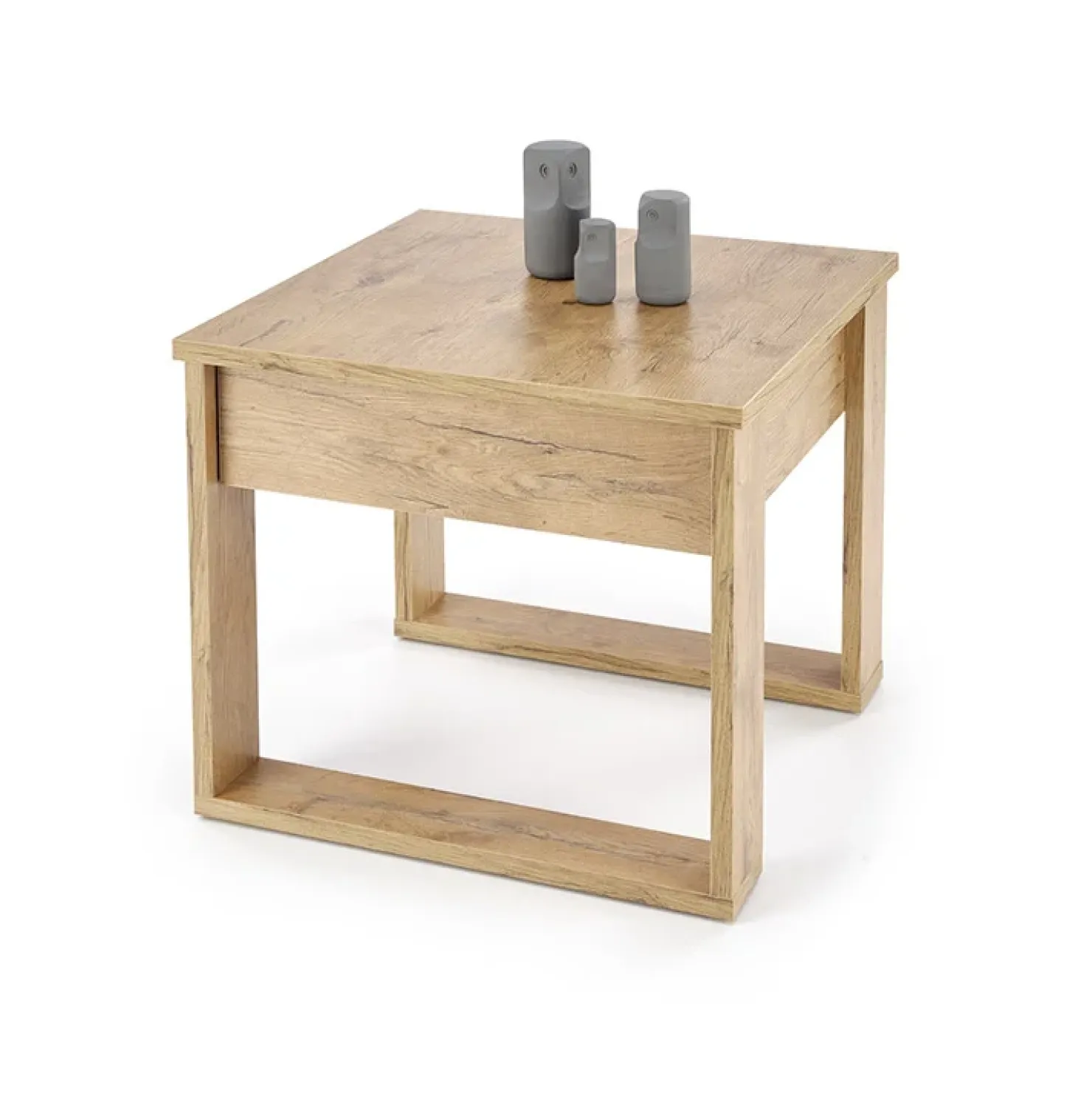 Garnero Arredamenti Tavolino da salotto moderno 60x52cm rovere Libano Rovere Rustico Clearance