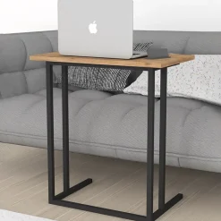 Garnero Arredamenti Tavolino da salotto per pc 60x66cm rovere nero Siberia Online