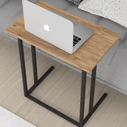 Garnero Arredamenti Tavolino da salotto per pc 60x66cm rovere nero Siberia Online