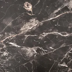 Garnero Arredamenti Tavolino da salotto quadrato 80x80cm effetto marmo nero Galassia Discount