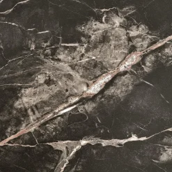 Garnero Arredamenti Tavolino da salotto quadrato 80x80cm effetto marmo nero Galassia Discount