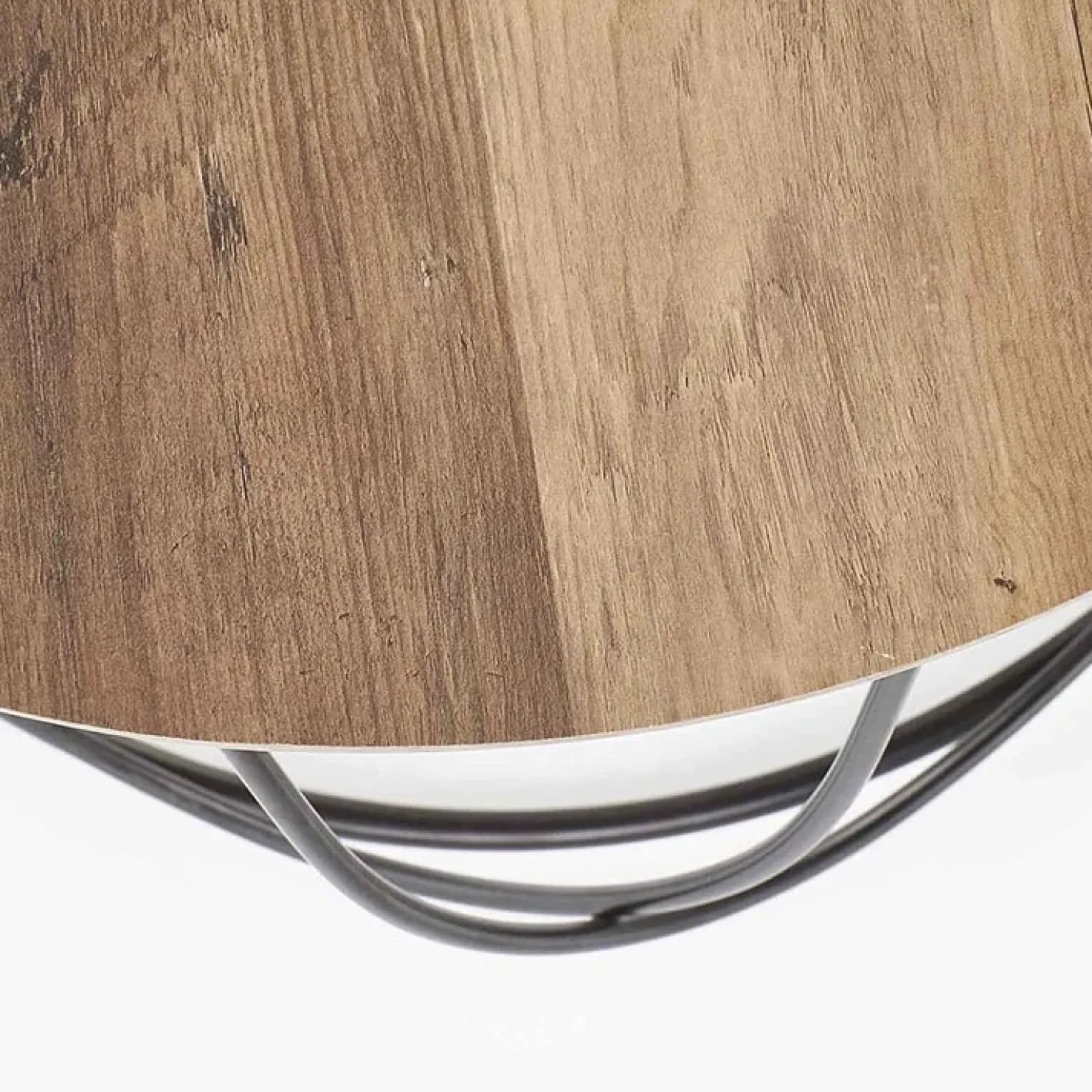 Garnero Arredamenti Tavolino da salotto rotondo moderno design 60x60cm noce nero Silver Outlet