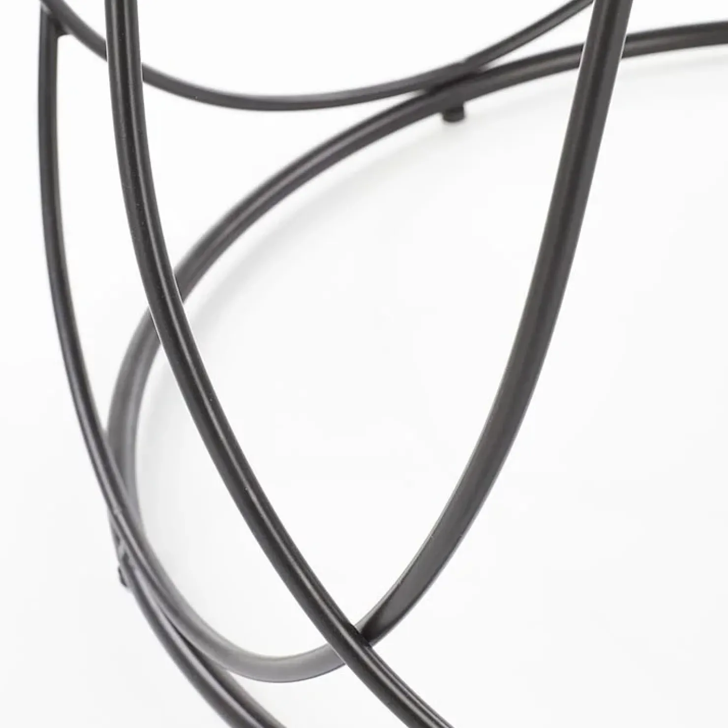 Garnero Arredamenti Tavolino da salotto rotondo moderno design 60x60cm noce nero Silver Outlet