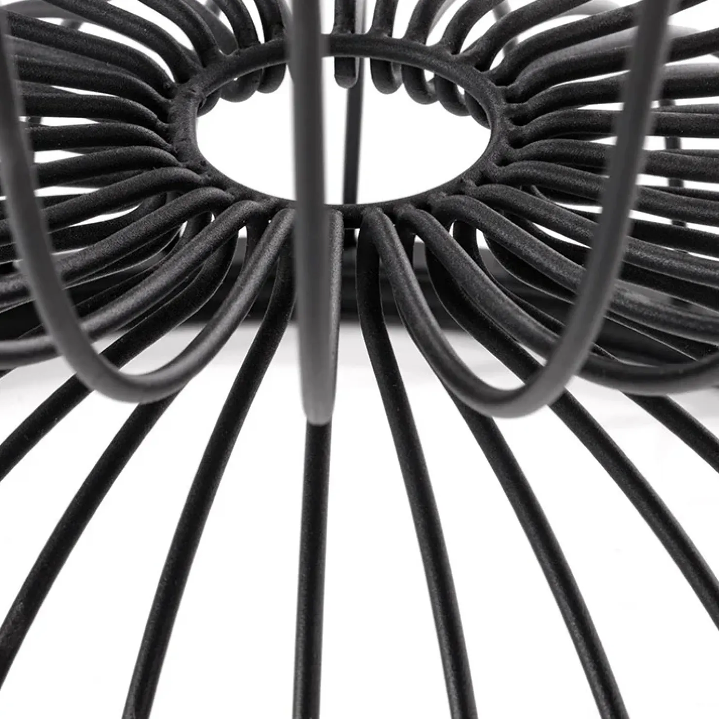 Garnero Arredamenti Tavolino da salotto rotondo 50x40cm in vetro marmo bianco nero Chiquita Clearance