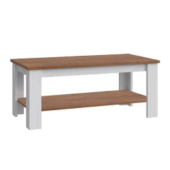 Garnero Arredamenti Tavolino da salotto 120x60cm bianco frassinato rovere Provenza