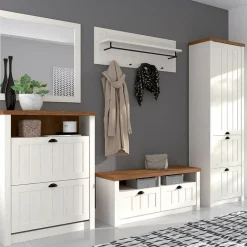 Garnero Arredamenti Tavolino da salotto 120x60cm bianco frassinato rovere Provenza