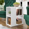 Garnero Arredamenti Tavolino da salotto 52x30cm con libreria bianco Enea Sale