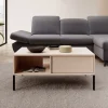 Garnero Arredamenti Tavolino da salotto 97x60cm con cassetto beige Melly Outlet