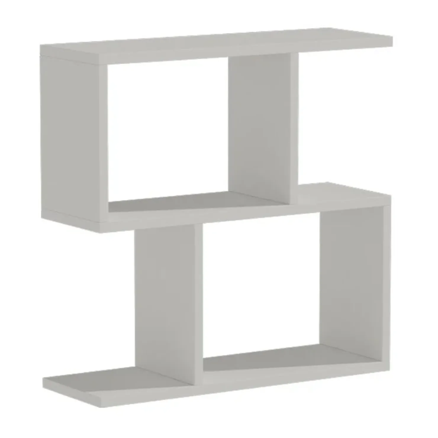 Garnero Arredamenti Tavolino da salotto 60x60cm con libreria design Priocca Bianco Opaco Hot