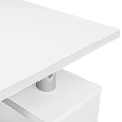 Garnero Arredamenti Tavolino da salotto 110x60cm design moderno bianco Thalena Bianco Opaco