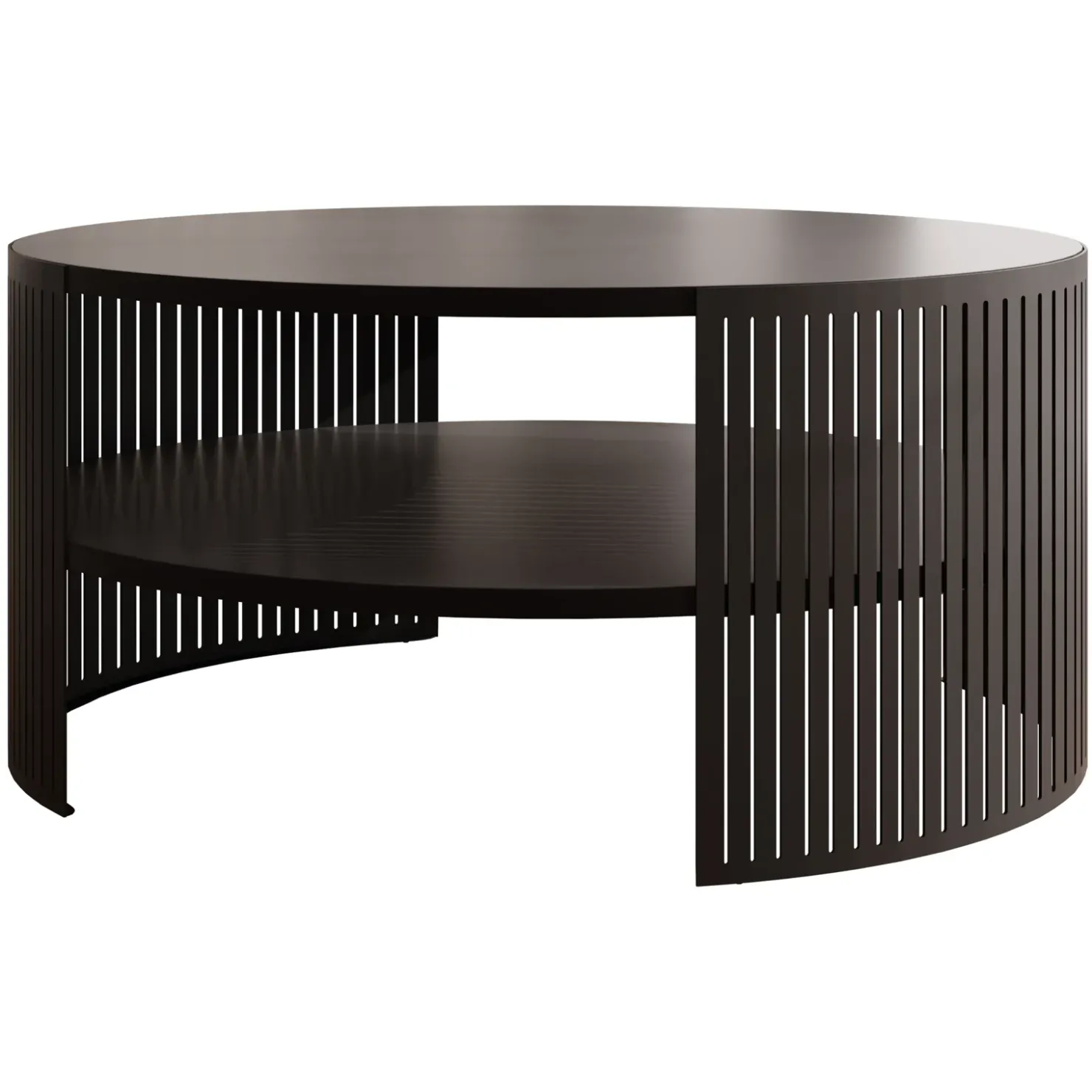 Garnero Arredamenti Tavolino da salotto 75x75cm design moderno nero Elisera Nero Opaco