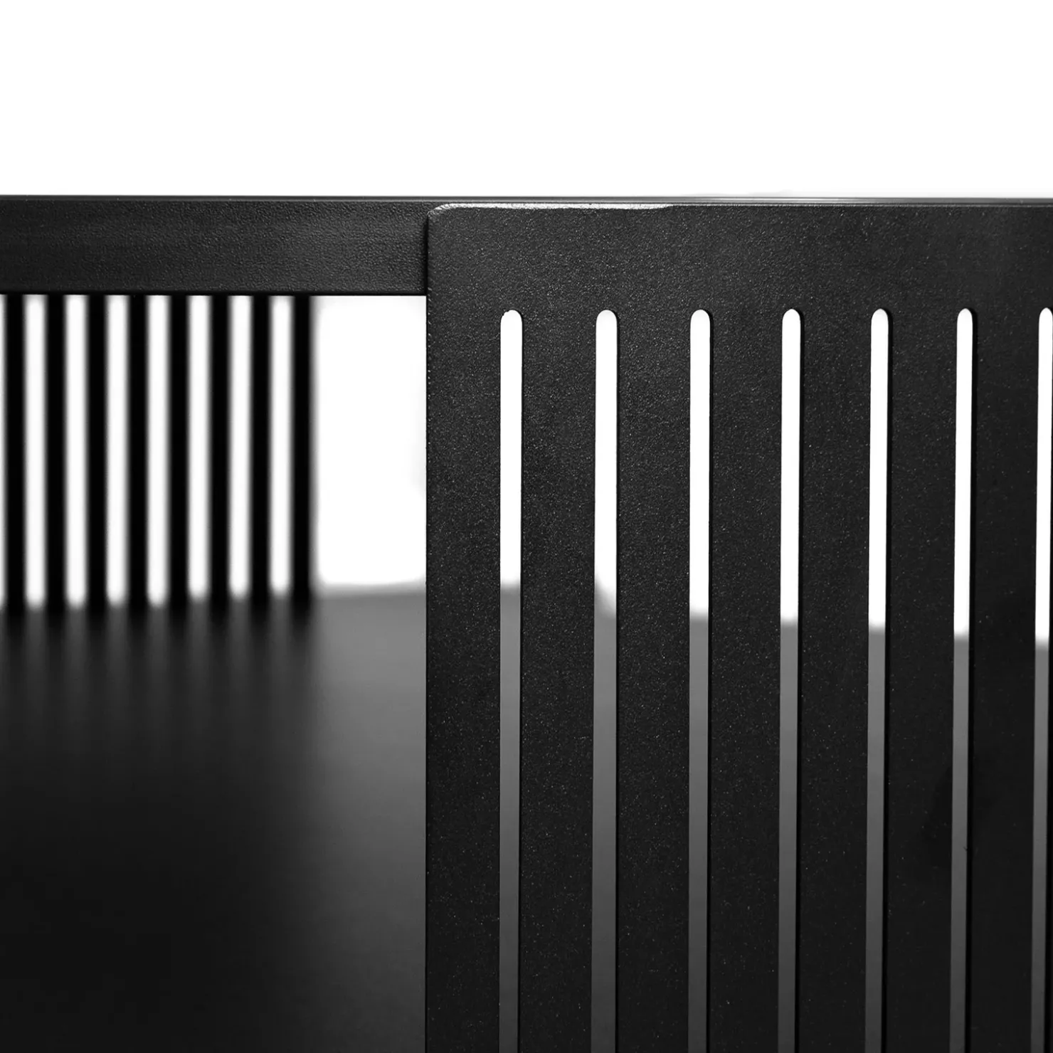 Garnero Arredamenti Tavolino da salotto 75x75cm design moderno nero Elisera Nero Opaco