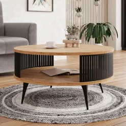 Garnero Arredamenti Tavolino da salotto 75x75cm design moderno rovere nero Valeris Rovere - Nero opaco Online