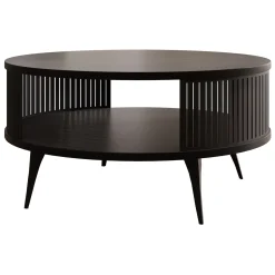 Garnero Arredamenti Tavolino da salotto 75x75cm design moderno nero Valeris Nero Opaco Outlet