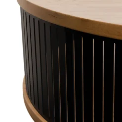 Garnero Arredamenti Tavolino da salotto 75x75cm design moderno rovere nero Elisera Rovere - Nero opaco Hot