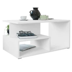 Garnero Arredamenti Tavolino da salotto 90x51cm design moderno bianco Miralys Hot