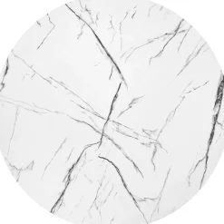 Garnero Arredamenti Tavolino da salotto 80x36cm effetto marmo bianco nero Elan Best