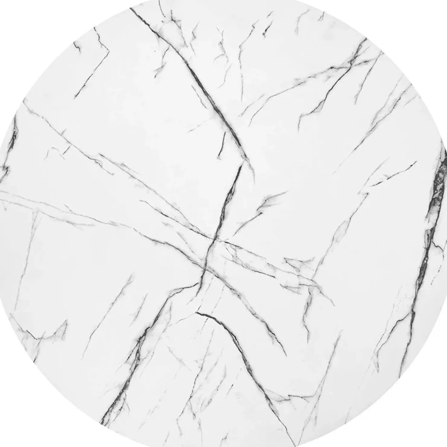 Garnero Arredamenti Tavolino da salotto 80x36cm effetto marmo bianco nero Elan Best