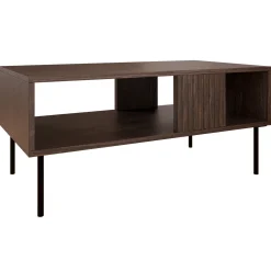 Garnero Arredamenti Tavolino da salotto 100x46cm noce cannettato Gabiot