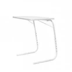 Garnero Arredamenti Tavolino pieghevole multiposizione 53x70cm metallo bianco Giga Hot