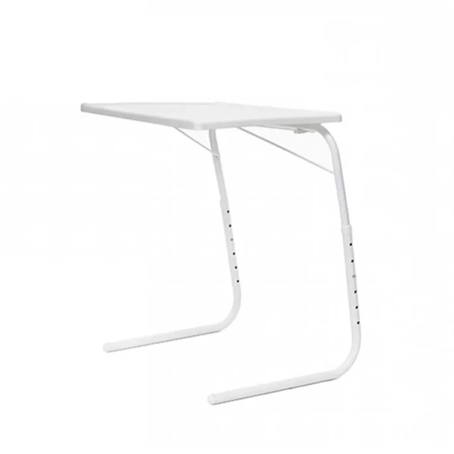 Garnero Arredamenti Tavolino pieghevole multiposizione 53x70cm metallo bianco Giga Hot