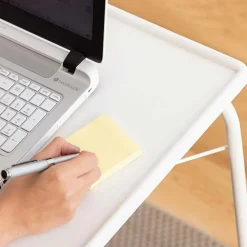 Garnero Arredamenti Tavolino pieghevole multiposizione 53x70cm metallo bianco Giga Hot