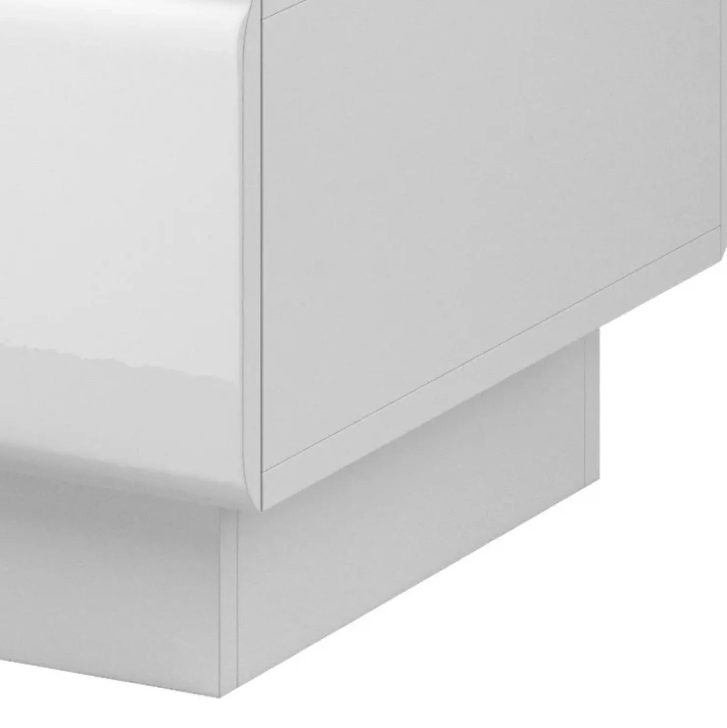 Garnero Arredamenti Tavolino salotto con cassetti 110x60cm bianco lucido rovere Tahiti Online