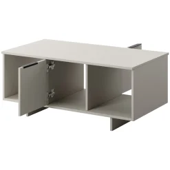 Garnero Arredamenti Tavolino soggiorno 100x55cm 2 ante grigio Stone