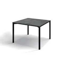 Garnero Arredamenti Tavolino 55x55 cm da salotto acciaio ossidato metallo Eral New