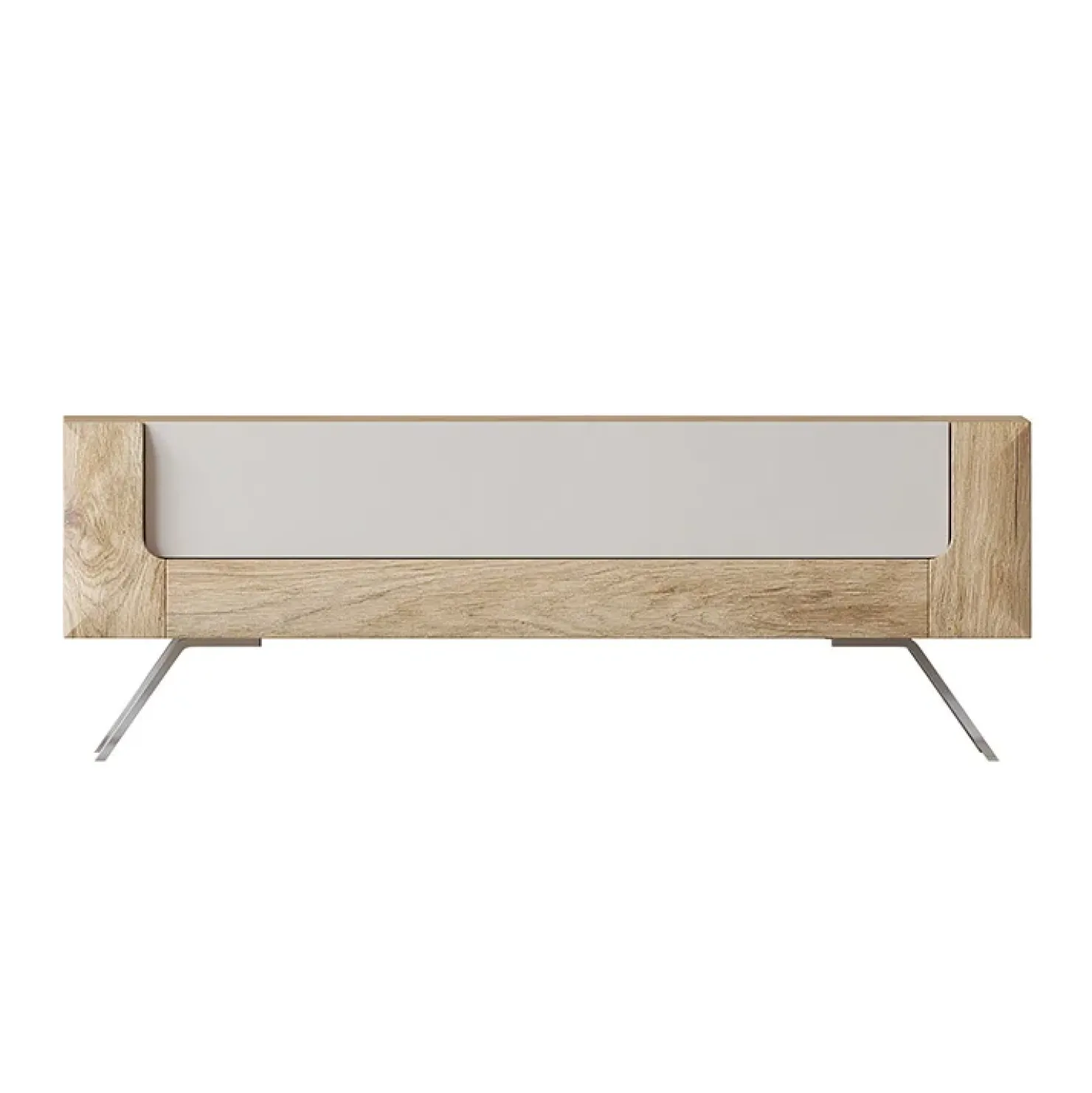 Garnero Arredamenti Tavolino 110x65cm da salotto 1 cassetto rovere tortora lucido Jumbo Tortora - Rovere Best