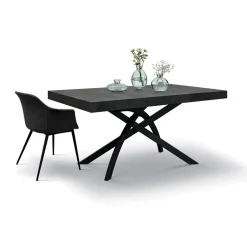 Garnero Arredamenti Tavolo 140/220 cm allungabile acciaio ossidato metallo Otab Ossido Online