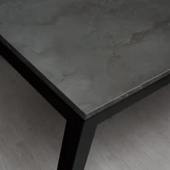 Garnero Arredamenti Tavolo 90/180 cm allungabile acciaio metallo Alanda Ossido Best