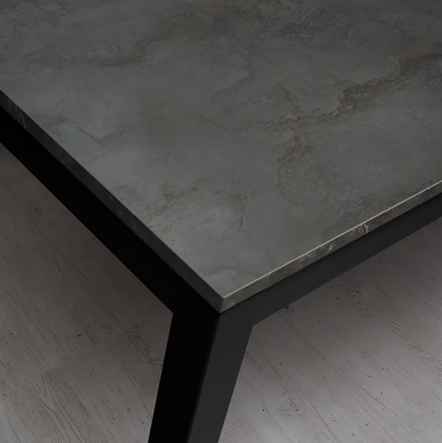 Garnero Arredamenti Tavolo 90/180 cm allungabile acciaio metallo Alanda Ossido Best