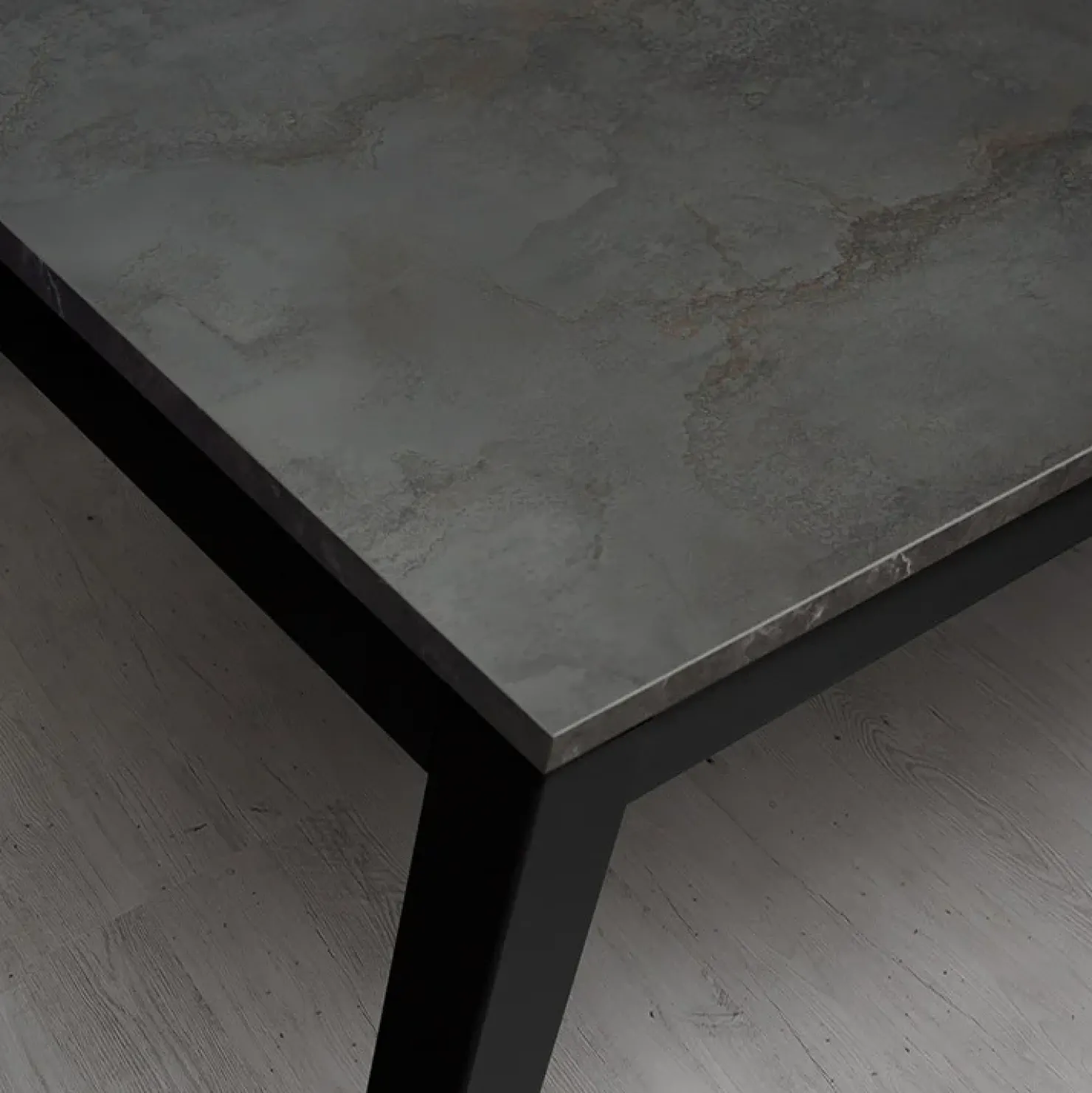 Garnero Arredamenti Tavolo 120/170 cm allungabile acciaio metallo Alanda Ossido Best