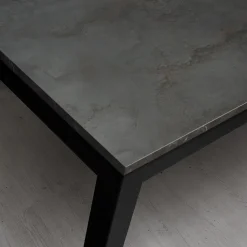 Garnero Arredamenti Tavolo 110/160 cm allungabile acciaio metallo Alanda Ossido Clearance