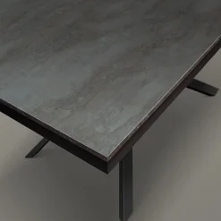 Garnero Arredamenti Tavolo 160/240 cm allungabile acciaio ossidato metallo Otab Ossido Sale