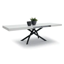 Garnero Arredamenti Tavolo 140/220 cm allungabile metallo Otab Bianco Frassinato Online