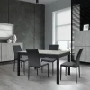 Garnero Arredamenti Tavolo 110/160 cm allungabile grigio cemento metallo Arex Outlet