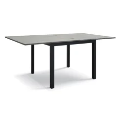 Garnero Arredamenti Tavolo 90/180 cm allungabile grigio cemento metallo Arex