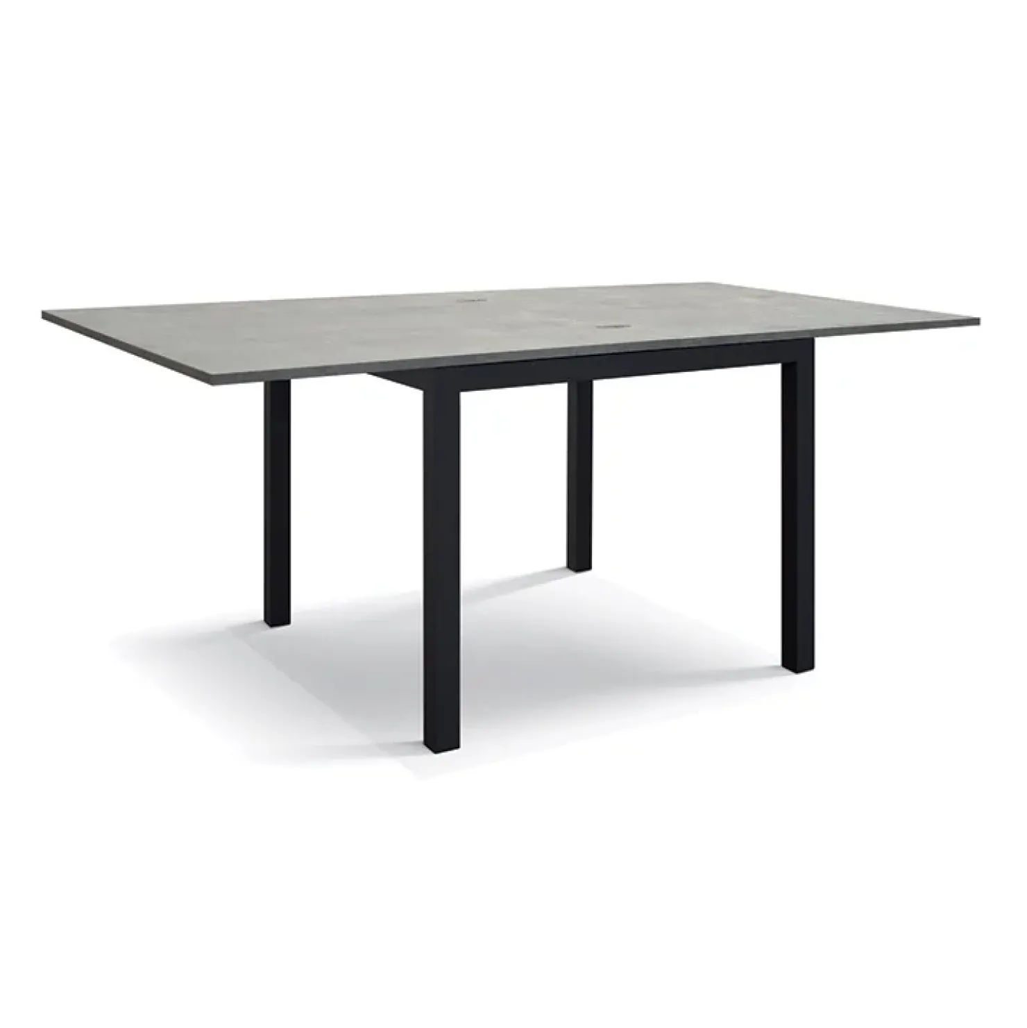 Garnero Arredamenti Tavolo 90/180 cm allungabile grigio cemento metallo Arex