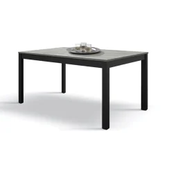 Garnero Arredamenti Tavolo 160/220 cm allungabile grigio cemento metallo Arex Hot