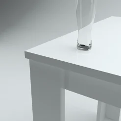 Garnero Arredamenti Tavolo allungabile 160-210cm Zenzero Bianco Lucido Clearance