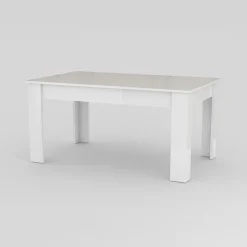 Garnero Arredamenti Tavolo allungabile 160-210cm Zenzero Bianco Lucido Clearance