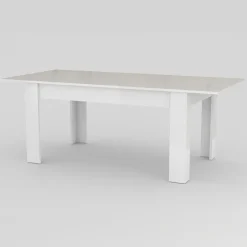 Garnero Arredamenti Tavolo allungabile 160-210cm Zenzero Bianco Lucido Clearance