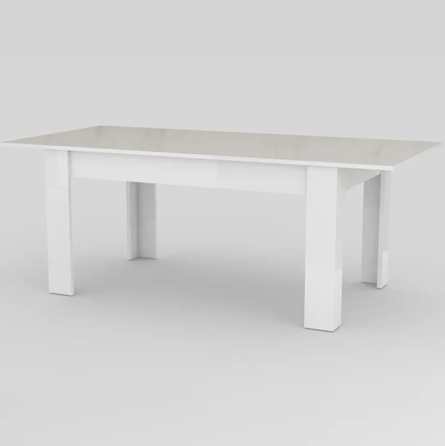 Garnero Arredamenti Tavolo allungabile 160-210cm Zenzero Bianco Lucido Clearance