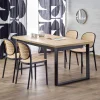 Garnero Arredamenti Tavolo allungabile 160/310cm da pranzo industrial rovere wotan nero Think Best